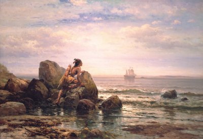 Henrik Hudson entrant dans le port de New York, 11 septembre 1609 - Edward Moran
